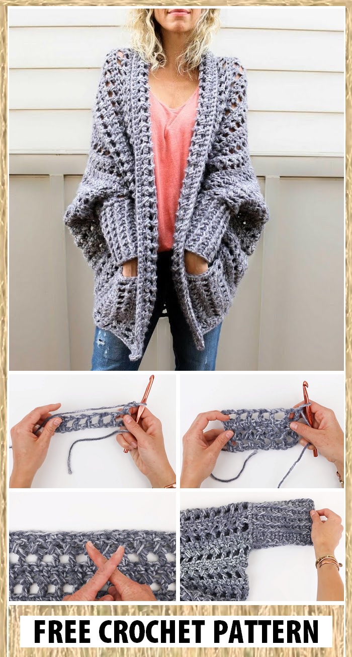 Simple Cardigan â Crochet Tutorial - Tutorials & More