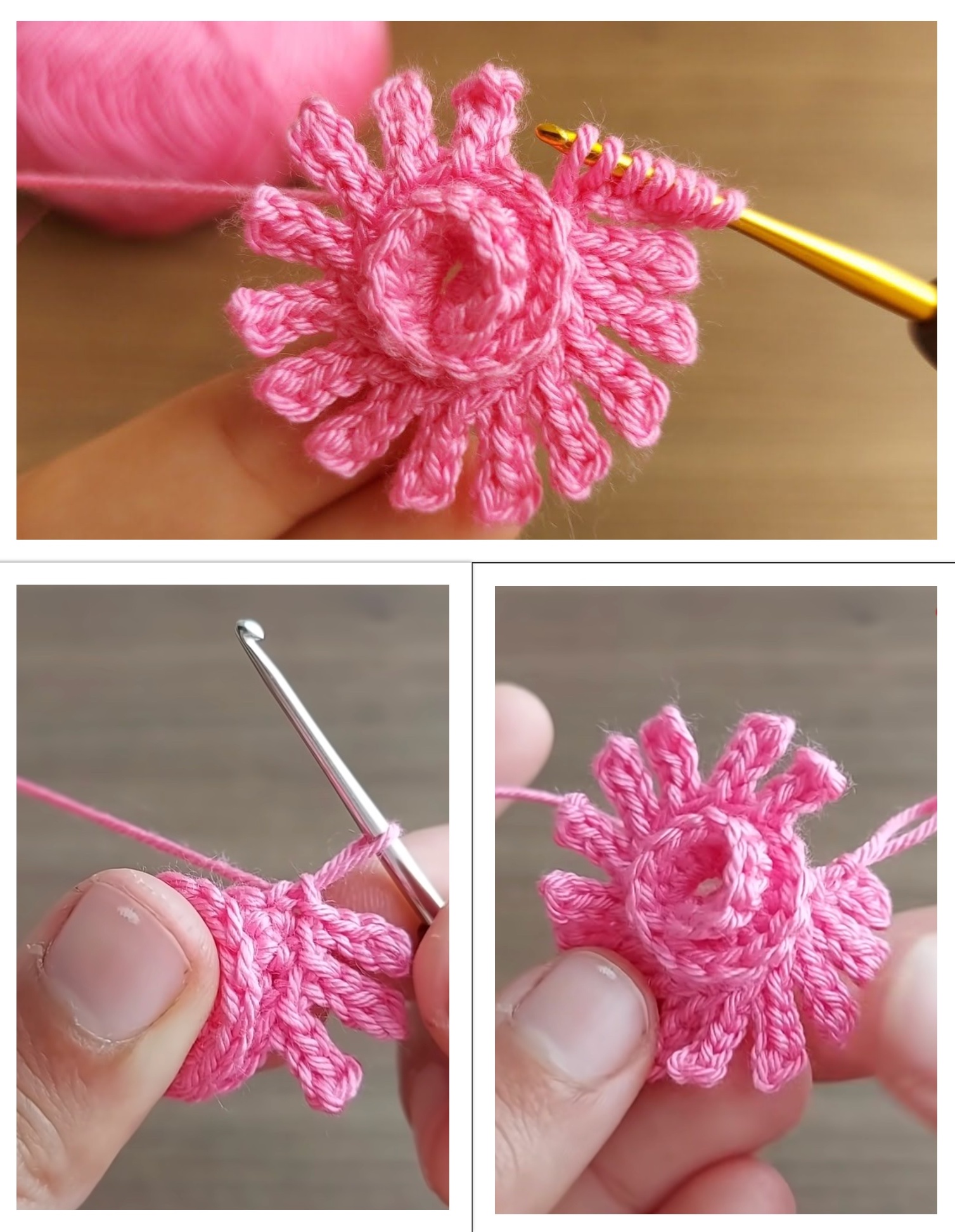 Super Easy Crochet Flower Tutorial – Tutorials & More