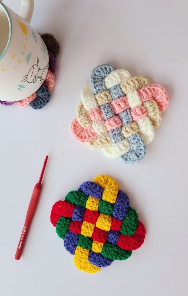 Crochet Square Coaster ‘Junkou’ Tutorials & More