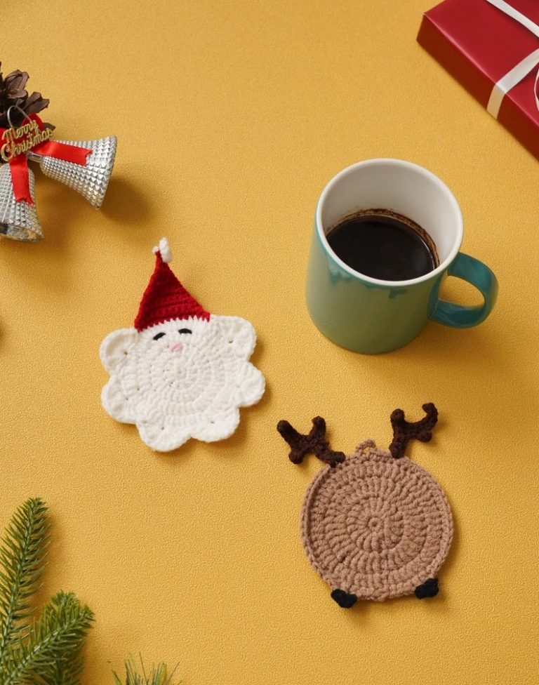 Crochet Christmas Coasters Tutorials & More