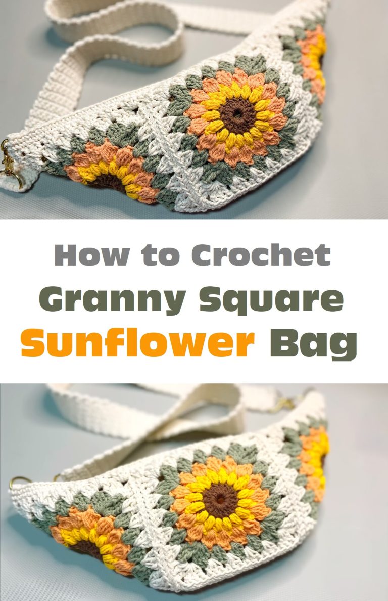 Crochet Granny Square Sunflower – Tutorials & More