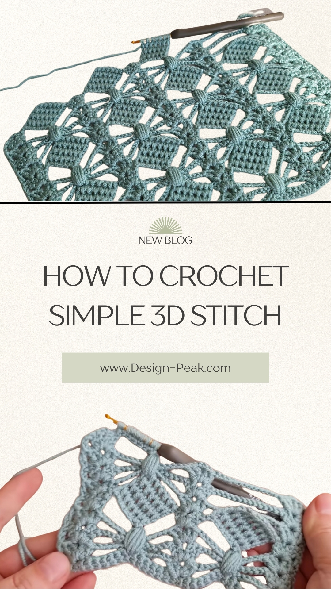 How to Crochet Simple 3D Stitch