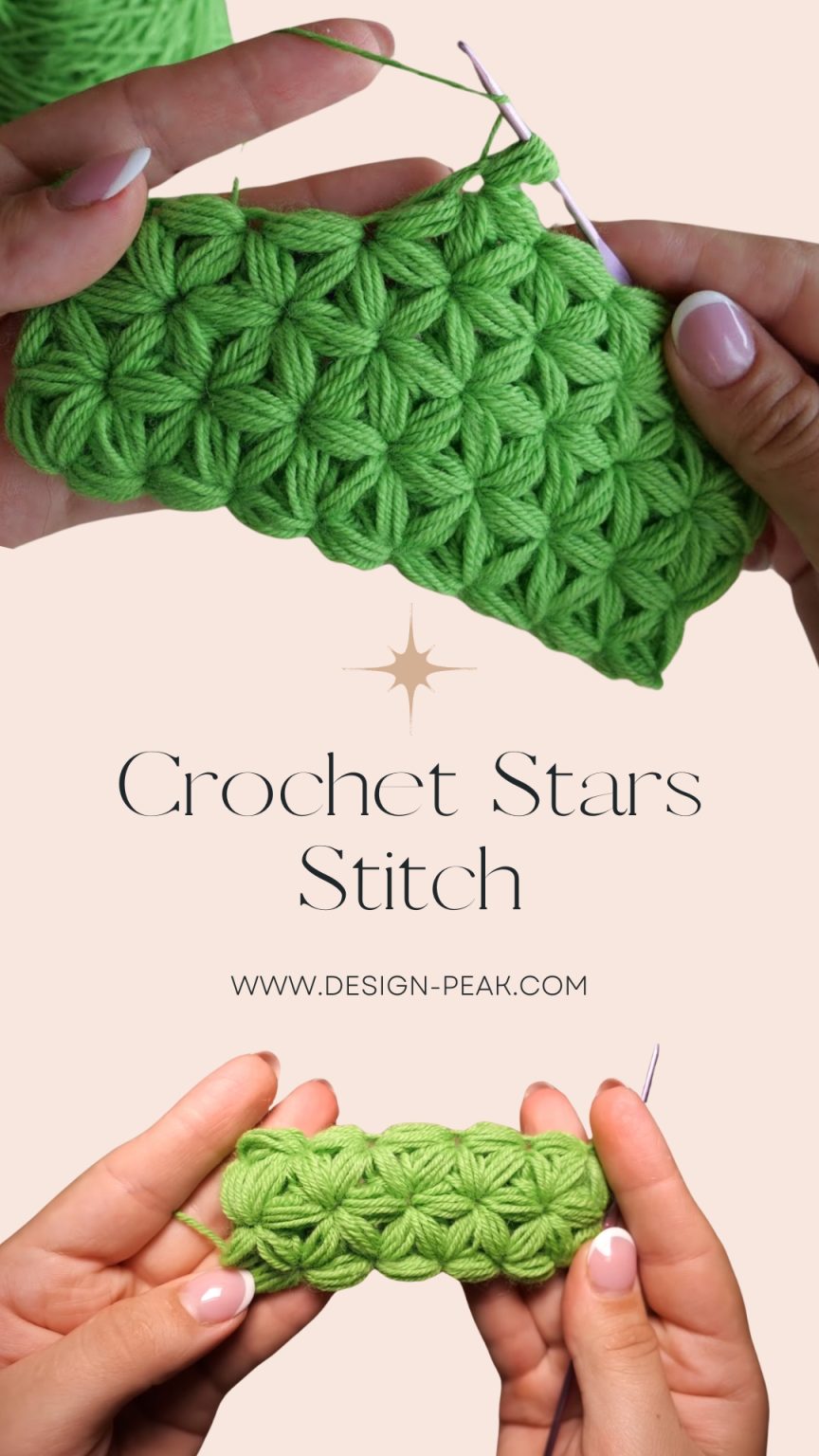 Stars Stitch – Crochet Tutorial – Design Peak