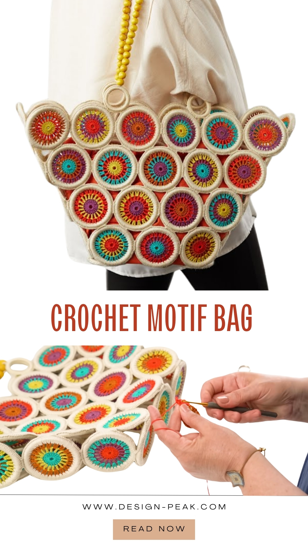 Crochet a Bag from Circle Motifs