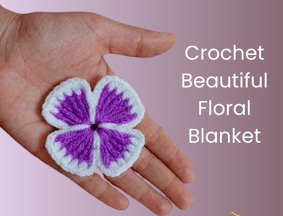 Crochet Beautiful Floral Baby Blanket
