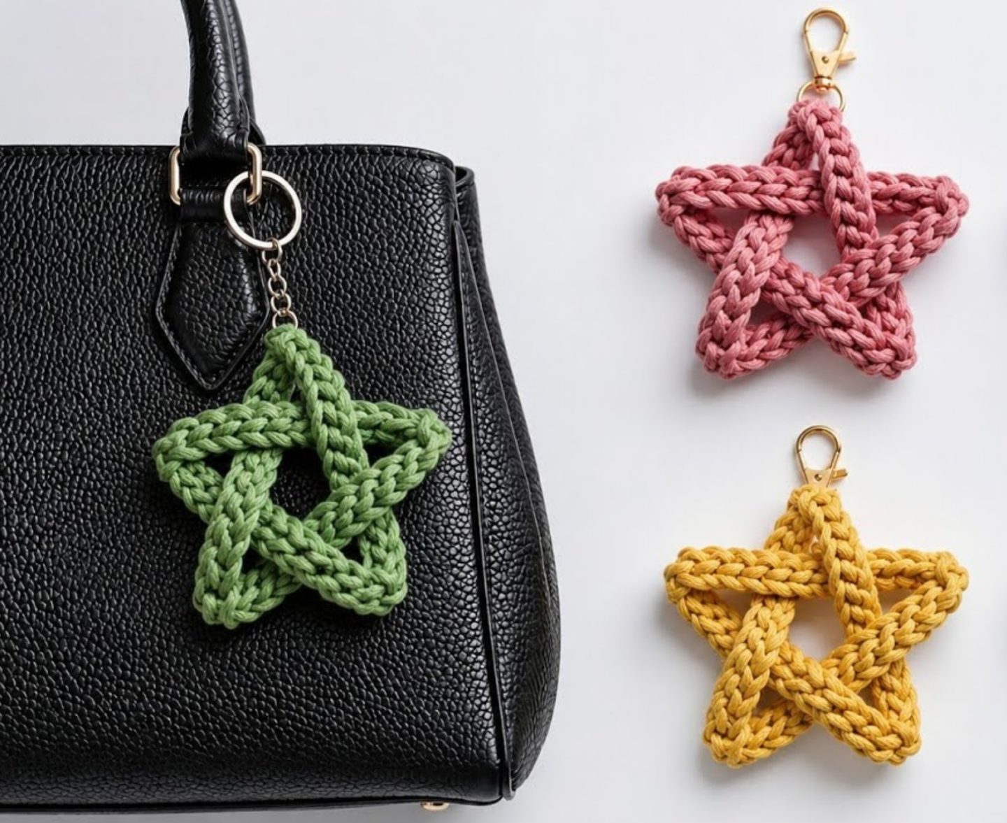Super Easy Crochet Mini Star Chain