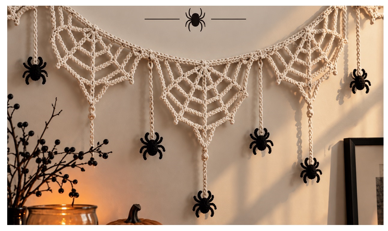 Crochet Spider Web Lace Pattern – Halloween Edition